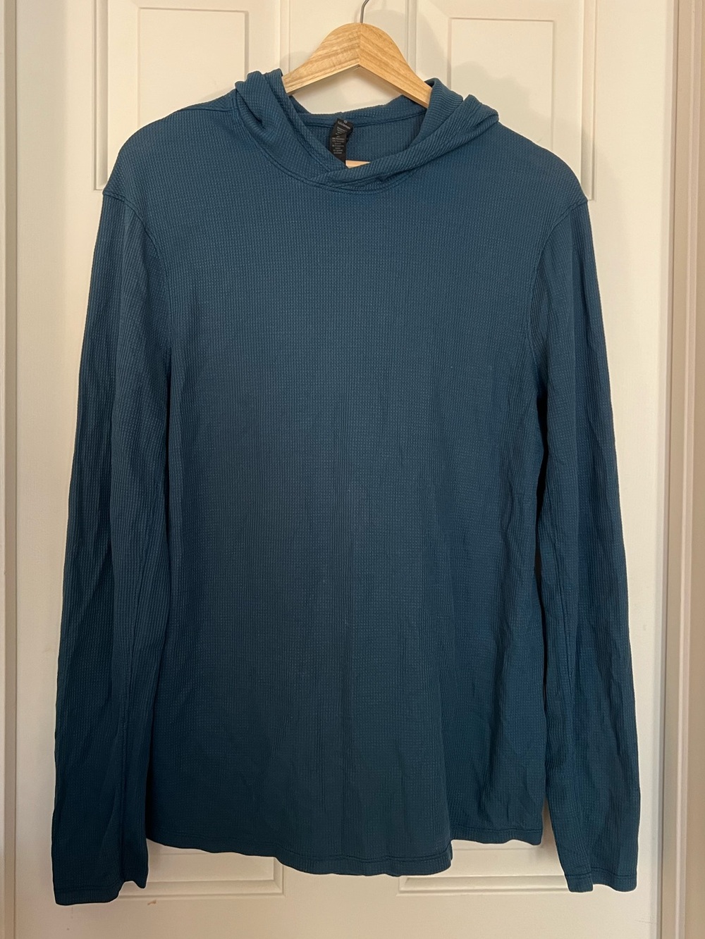 lululemon athletica Men's shift stitch hoodie Long-Sleeve Hooded Thermal — Teal